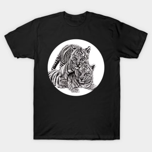 Sumatran tiger cubs illustration T-Shirt